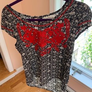 Embroidered top